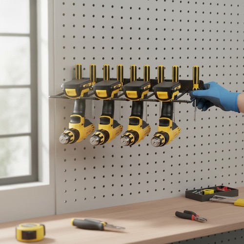 Heavy duty drill holder - heavy, wall