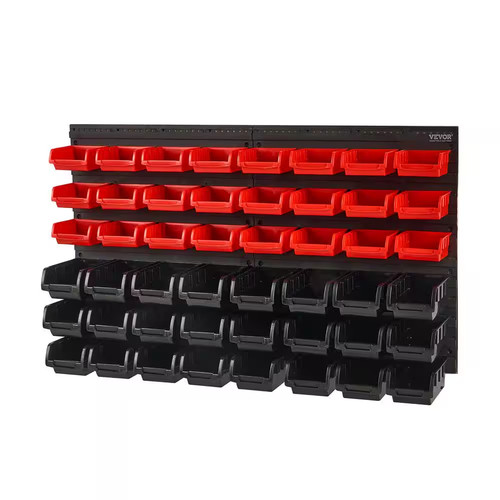 Bin wall mounted storage - 48-bin,