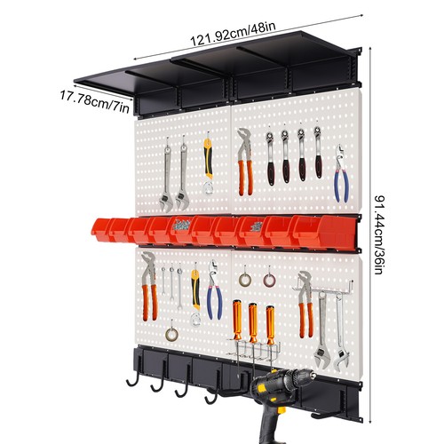 Garage storage wall organizer - garage,