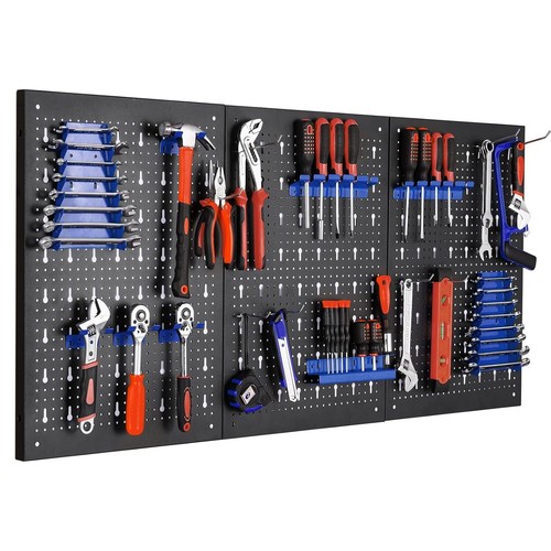 Wall mounted tool peg board - mounted,