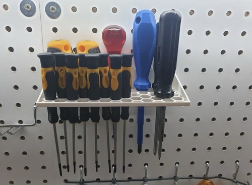 Pegboard screwdriver holder - pegboard,