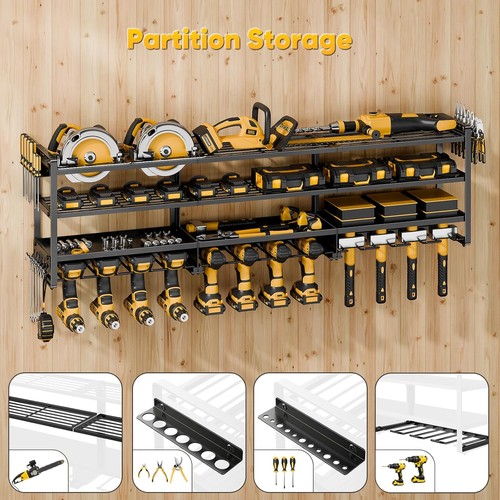 Tool rack organizer wall - 50",