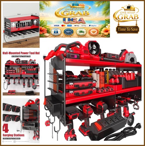 Power tool organizer wall - power,