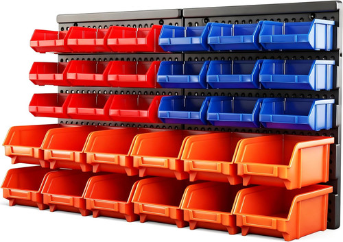 Wall mounted storage bins - mounted,
