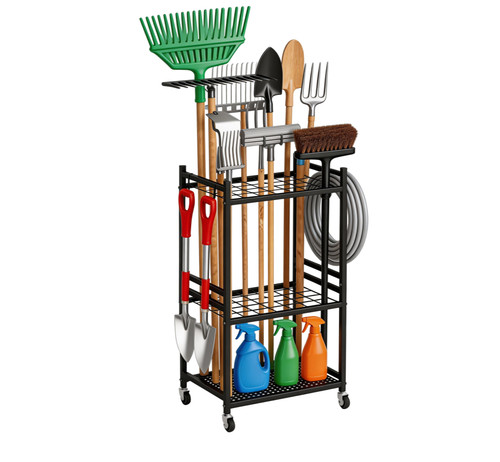 Metal garden tool storage - tool,