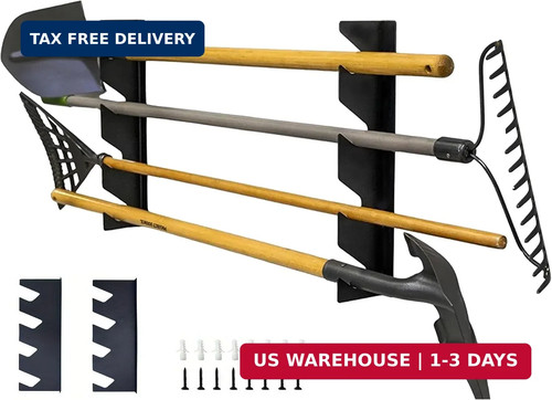 Garden tool storage rack wall - storage, rack,
