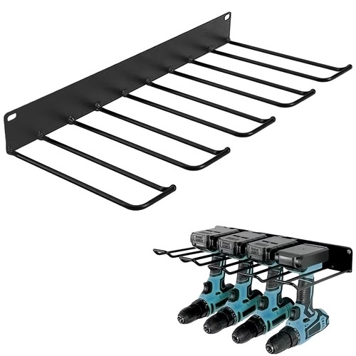 Wall mounted drill holder - mounted,